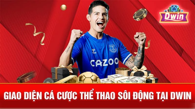 Giao diện cá cược thể thao sôi động tại DWIN